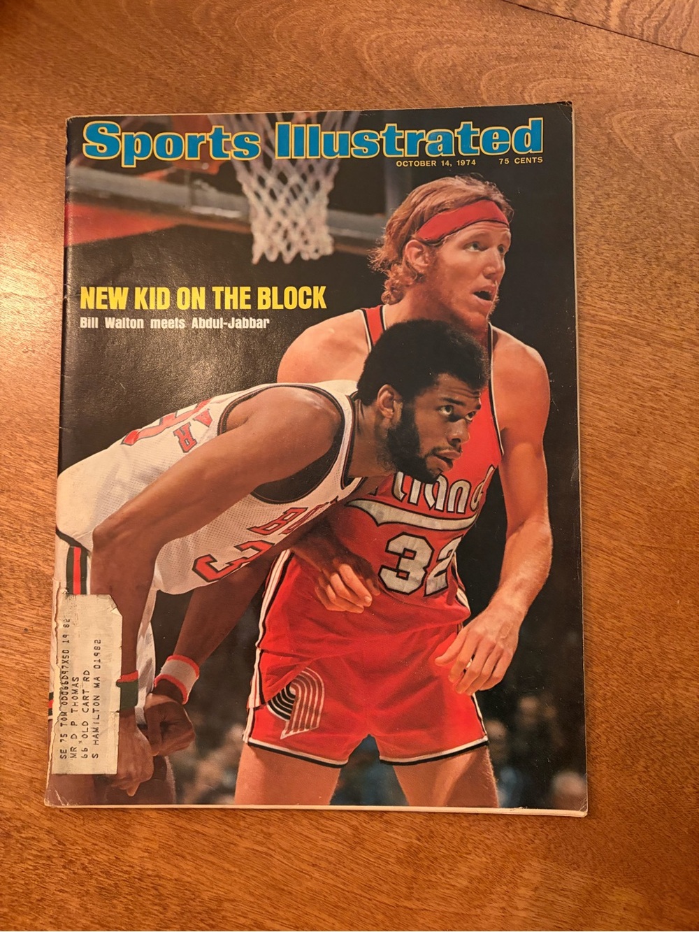 Sports Illustrated Magazine - Red & White Basketball Cover
